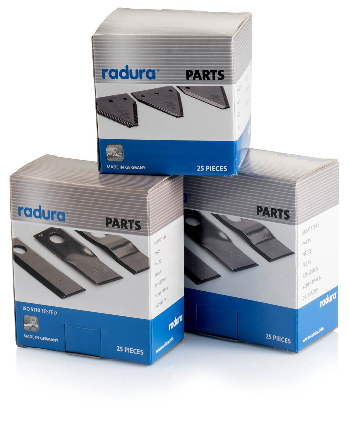 radura parts in boxes